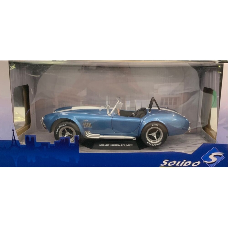 MINIATURA 1:18 SOLIDO SHELBY COBRA 427 MKII AZUL