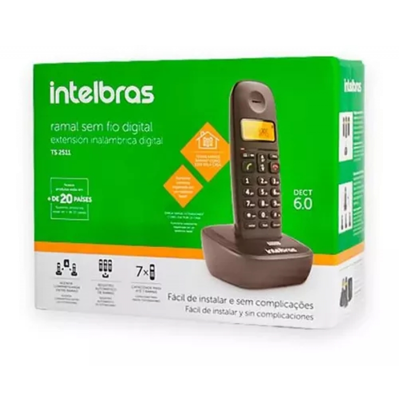 RAMAL P/ TELEFONE S/ FIO TS 2511 PRETO 4122511