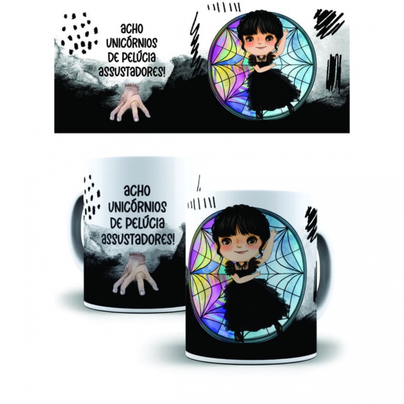 Caneca Personalizada Wandinha (09)