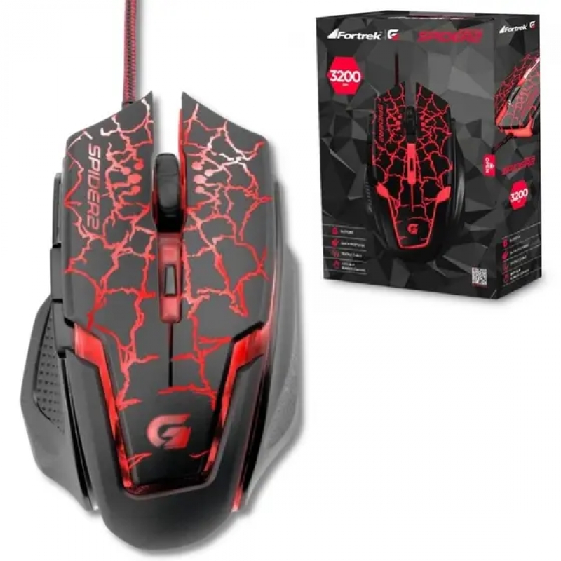 MOUSE GAMER FORTREK SPIDER 2 OM705