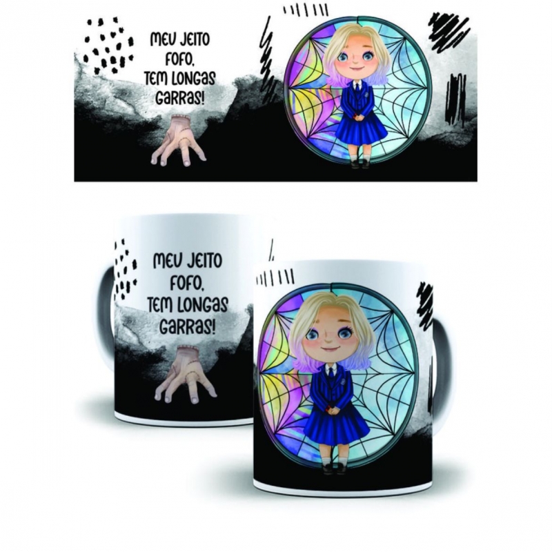 Caneca Personalizada Wandinha (14)