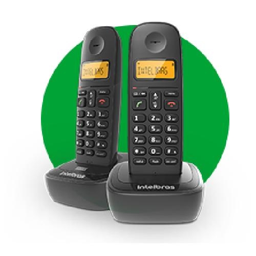 TELEFONE SEM FIO INTELBRAS TS 2512 PRETO