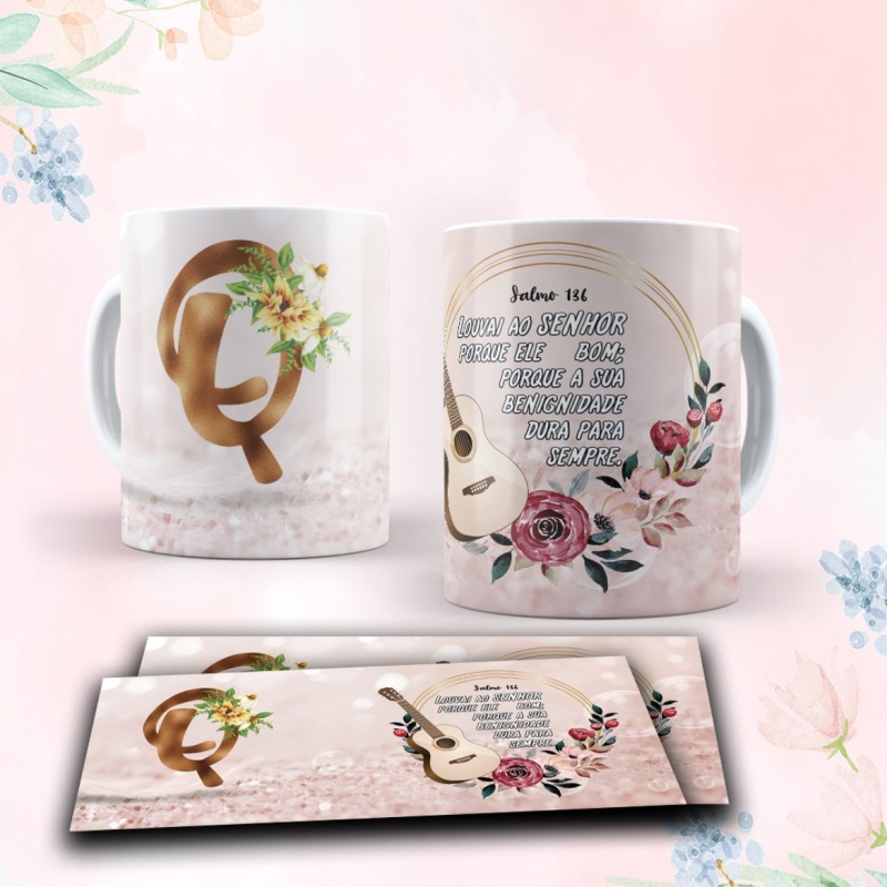 Caneca Personalizada Dourado Marrom (Q)