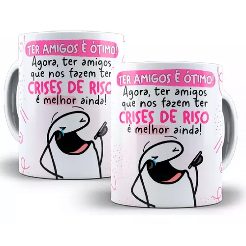 Caneca Personalizada Flork Ter amigos é Ótimo!