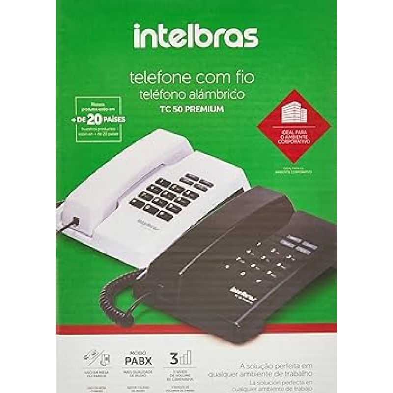 TELEFONE PREMIUM TC 50 PRETO INTELBRAS