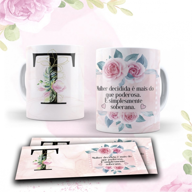 Caneca Personalizada Floral Magnólia (T)