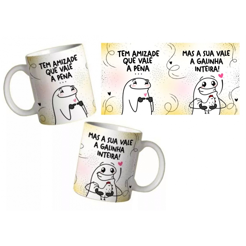 Caneca Personalizada Flork Amizade Bento Desenho