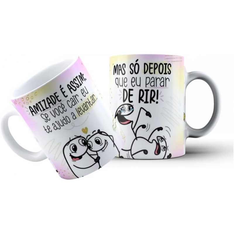 Caneca Personalizada Flork Amizade é Assim!