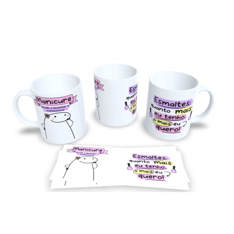 Caneca Personalizada Manicure (02) - (Flork)