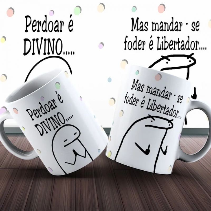 Caneca Personalizada Flork Perdoar É Divino