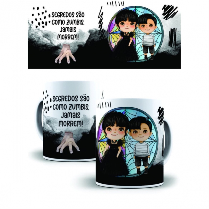 Caneca Personalizada Wandinha (07)