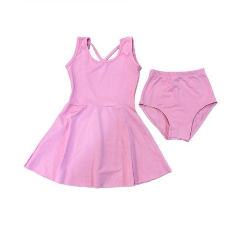 Vestido Ballet com Calcinha Rosa