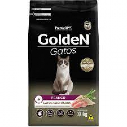 GOLDEN GATOS CASTRADOS sabor FRANGO 3kg