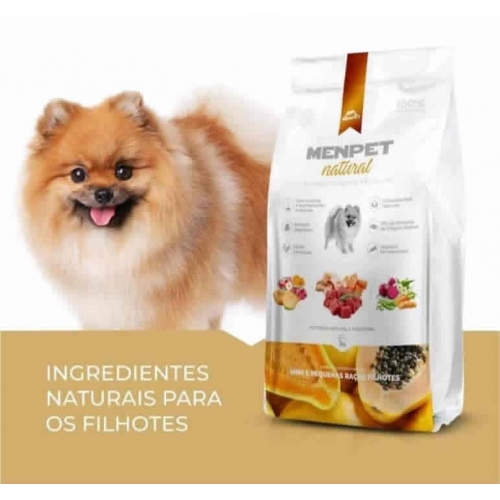 menpet caes natural filhotes raças pequenas 3kg