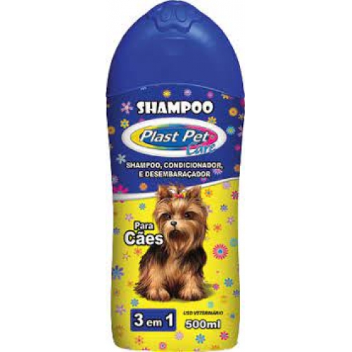 shampoo plast pet 3 em 1 500ml