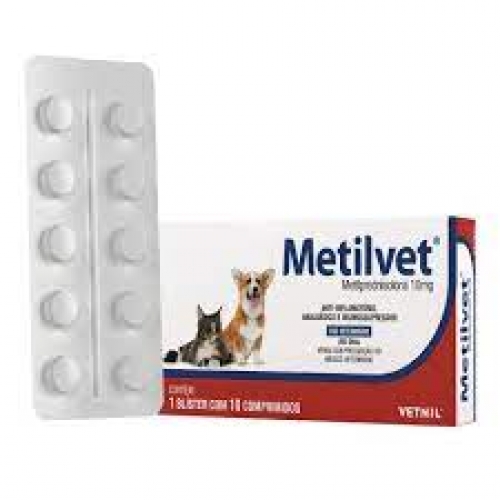 metilvet 10mg 10comprimidos