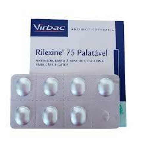 Rilexine cefalexina 75mg display com 7comprimidos