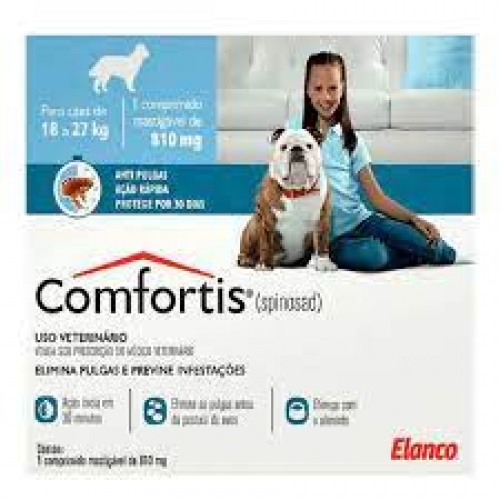 Anti pulgas CONFORTIS cães 18 A 27 KG