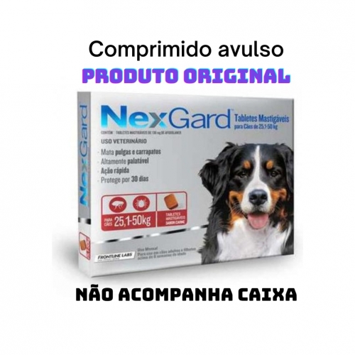 NEXGARD anti pulgas e carrapatos para cães 25kg a 50kg 1 tab