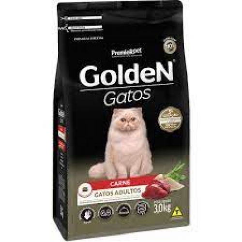 GOLDEN GATOS adultos sabor CARNE 3kg