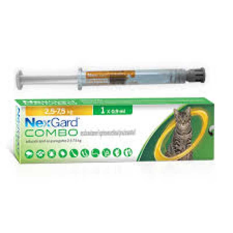 nexgard combo unitario para gatos de 2,5kg a 7,5kg