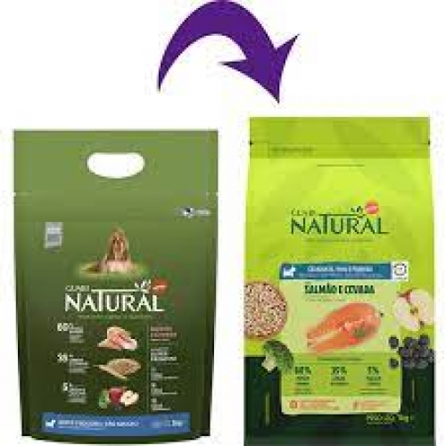 Guabi Natural Cães Mini e Pequenos salmão e cevada 2.5kg