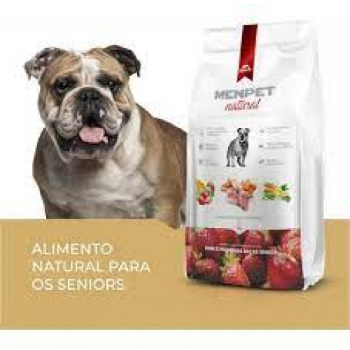 menpet natural cães senior raças pequenas  3kg