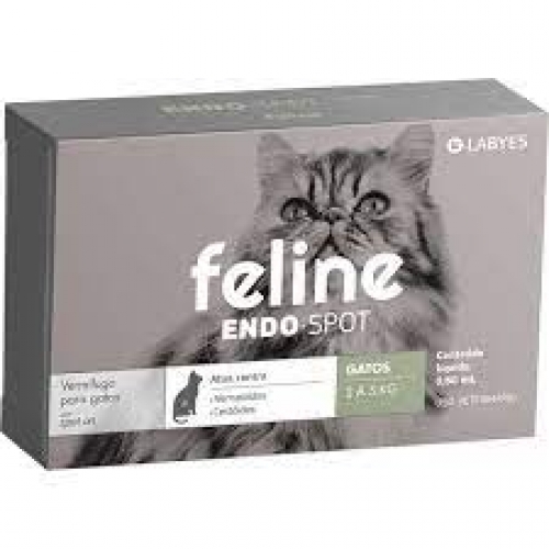 Vermífugo Feline Endo spot para gatos de 2 a 5kg
