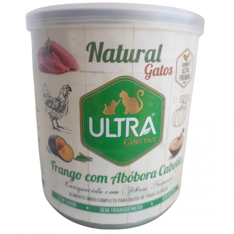 Ultra gourmet para gatos frango com cabotia  300g