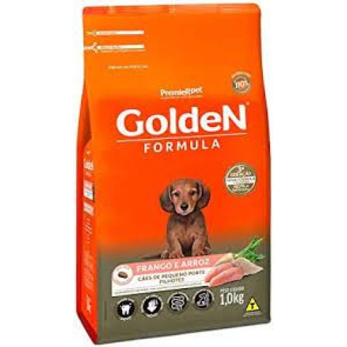 GOLDEN CÃES FILHOTE pequeno porte frango 1kg