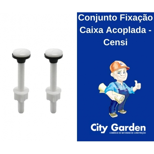 KIT PARAFUSO DE FIXACAO CAIXA ACOPLADA CENSI