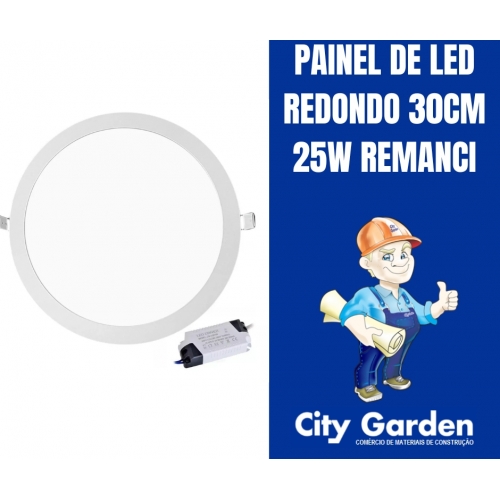 PAINEL DE LED REDONDO 30CM 25W REMANCI