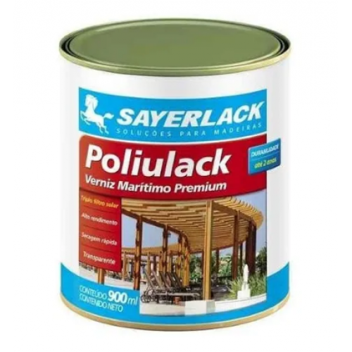 VERNIZ MARITIMO BRILHANTE 900ML POLIULACK SAYERLACK