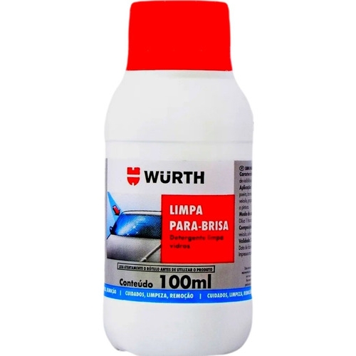 LIMPA PARA-BRISA DETERGENTE LIMPA VIDROS 100ML WURTH