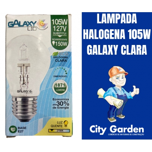 LAMPADA HALOGENA 105W GALAXY CLARA