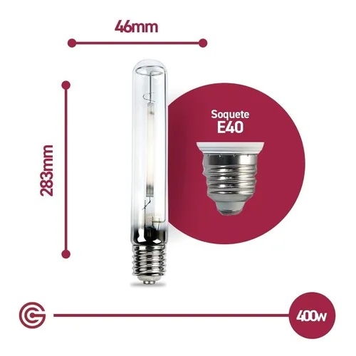 EMP/LAMP.VAPOR SODIO TUBULAR 400W 32.000LM E40