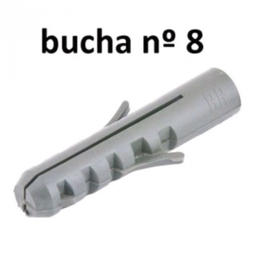 BUCHA PLÁSTICA COM 8 UNIDADE NUMERO 8