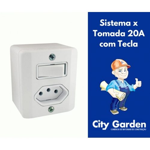 INTERRUPTOR E TOMADA ( R ) 20A/250V RADIAL