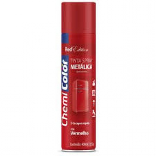 TINTA SPRAY METALICA VERMELHO 400 ML CHEMICOLOR