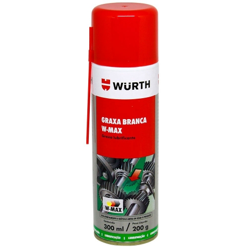 GRAXA BRANCA SPRAY LUBRIFICANTE 300ML WURTH