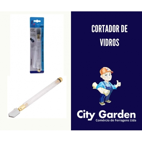 CORTADOR DE VIDRO TUNGST. C/RESERV