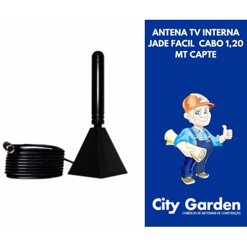 ANTENA TV INTERNA JADE FACIL  CABO 1,20 MT CAPTE