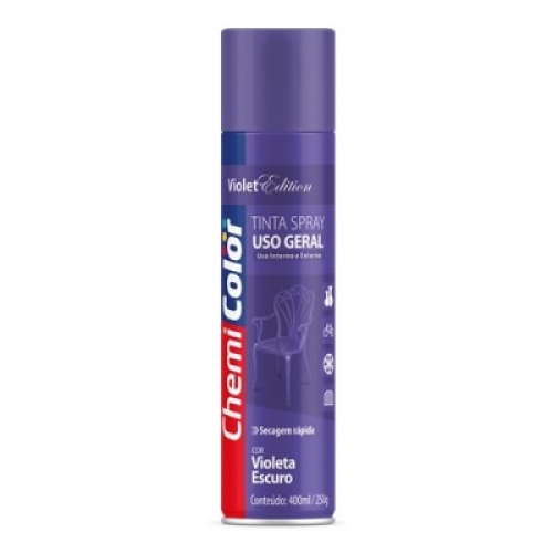 TINTA SPRAY - USO GERAL 400ML VIOLETA CHEMICOLOR