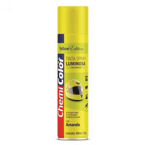 TINTA SPRAY LUMINOSA AMARELO 380 ML CHEMICOLOR