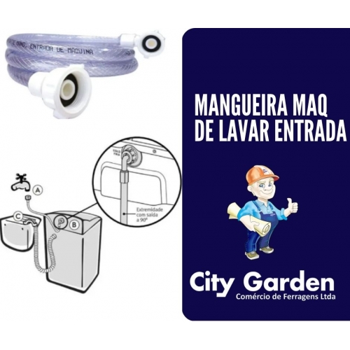 MANGUEIRA PARA ENTRADA AGUA DA MAQUINA COM 1,20MTS