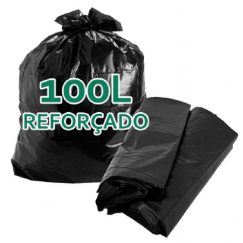 Saco de Lixo preto 100 litros