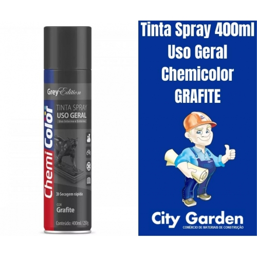 Tinta Spray 400ml Uso Geral Chemicolor GRAFITE