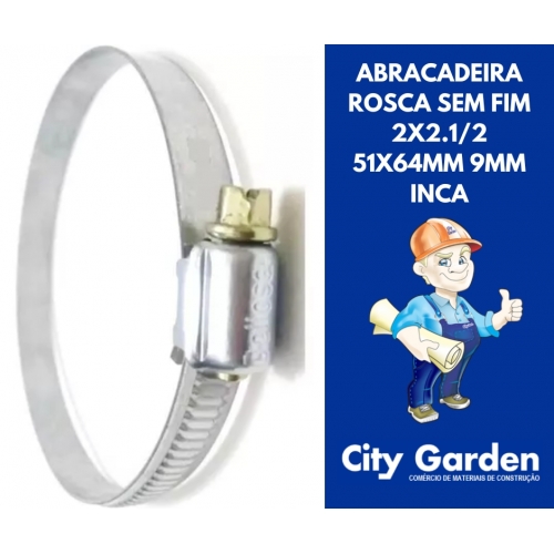 ABRACADEIRA ROSCA S/FIM 2 X 2.1/2 X 51MM X 64MM PROGERAL