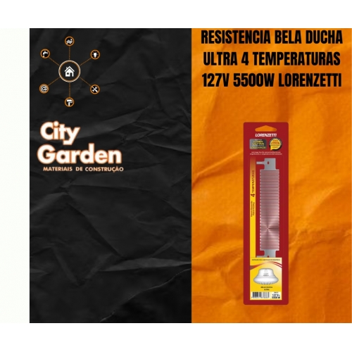 RESISTENCIA BELLA DUCHA ULTRA 4 TEMPERATURAS 127V 5500W LORENZETTI