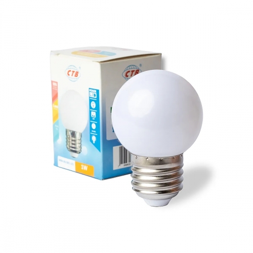 LAMPADA DE LED BOLINHA  AMARELO 1W  CTB